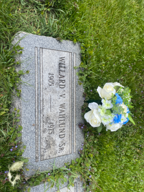 Flower delivery for Willard V. Vernon Wahlund