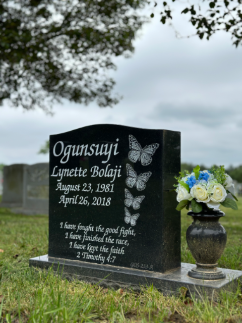 Flower delivery for Lynette B. Ogunsuyi