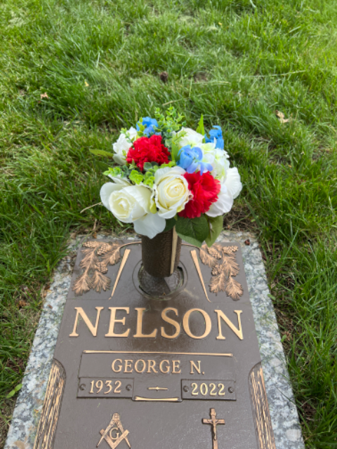 Flower delivery for George N. N. Nelson