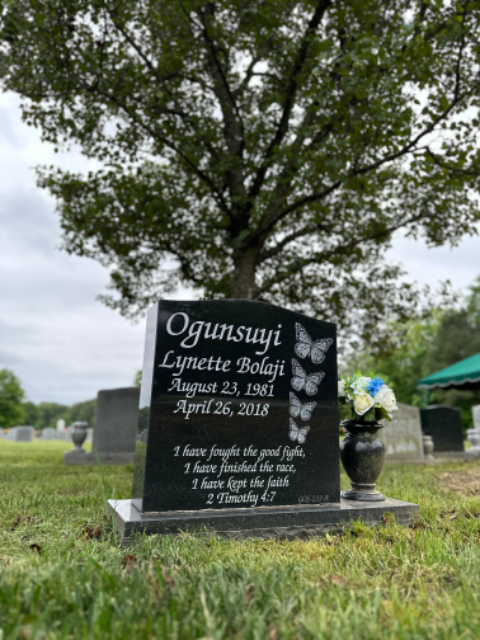 Flower delivery for Lynette B. Ogunsuyi