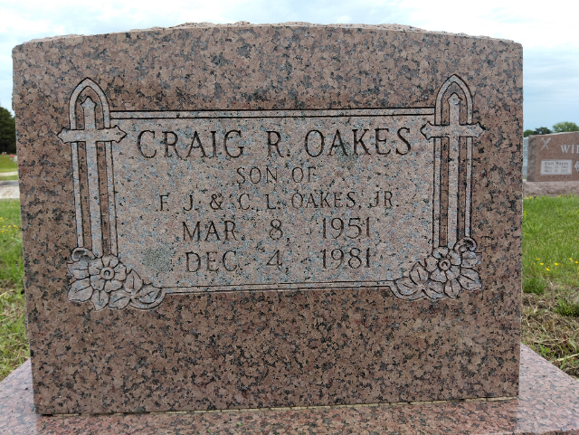 Flower delivery for Craig Robert Oakes