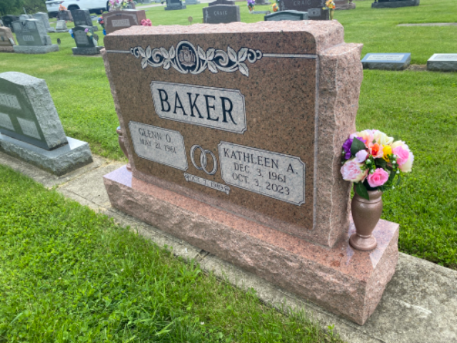 Flower delivery for Kathleen A. Baker