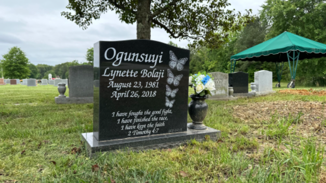 Flower delivery for Lynette B. Ogunsuyi