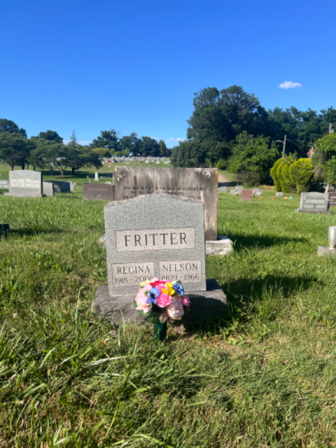 Flower delivery for Regina B. Fritter