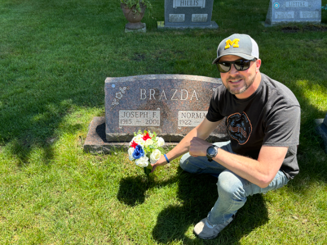 Flower delivery for Joseph F. Brazda