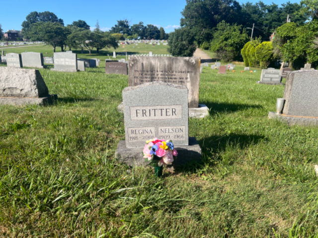 Flower delivery for Regina B. Fritter