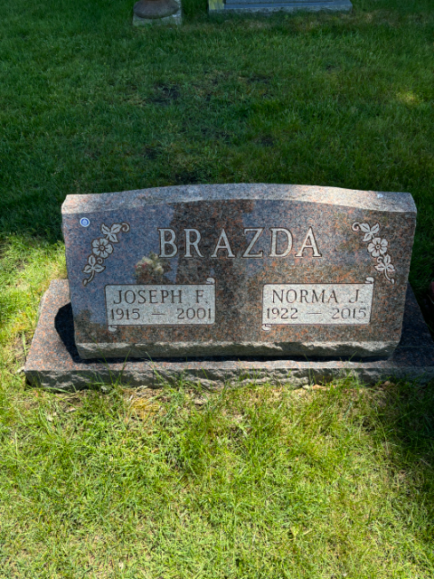 Flower delivery for Joseph F. Brazda