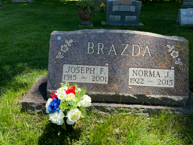 Flower delivery for Joseph F. Brazda