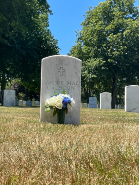 Flower delivery for Fannie Calhoun