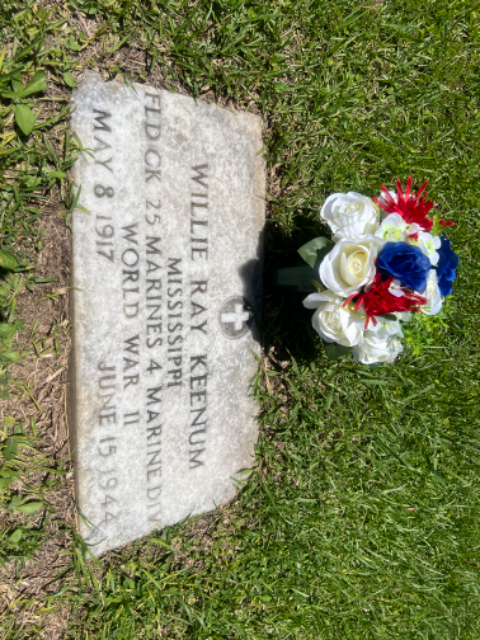 Flower delivery for Willie Ray Keenum