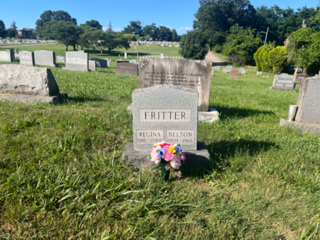 Flower delivery for Regina B. Fritter