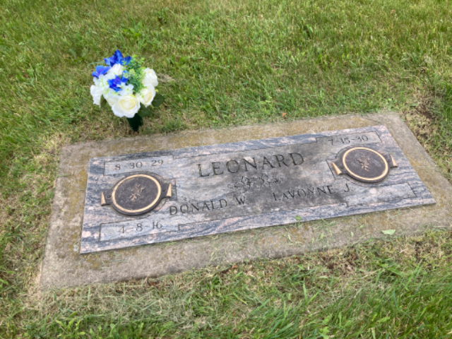 Flower delivery for Donald William Leonard