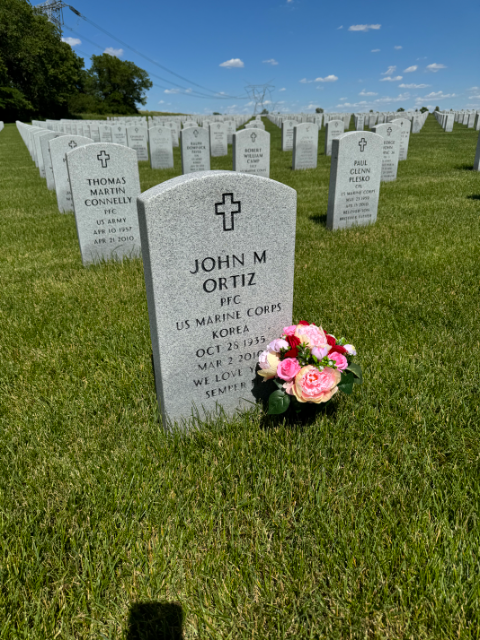 Flower delivery for John Moran Ortiz