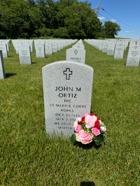 Flower delivery for John Moran Ortiz