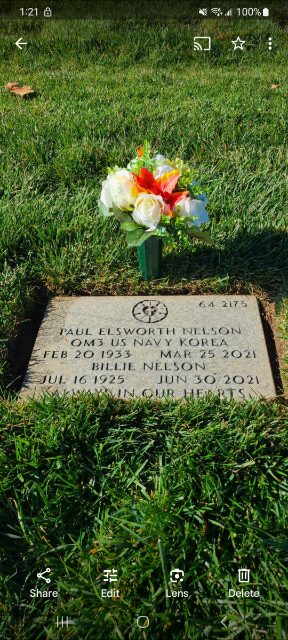 Flower delivery for Paul Elsworth Nelson