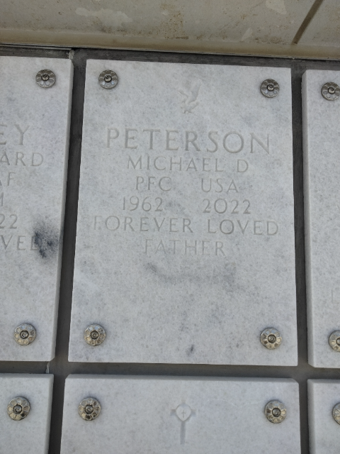 Flower delivery for Michael Dennis Peterson