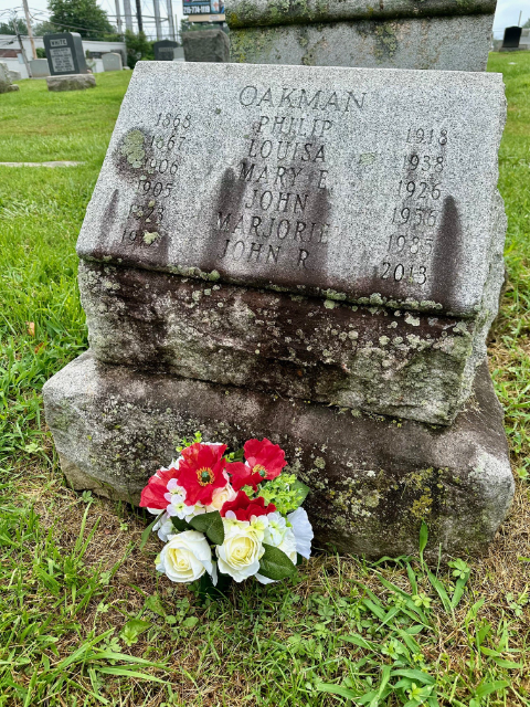 Flower delivery for Marjorie Oakman