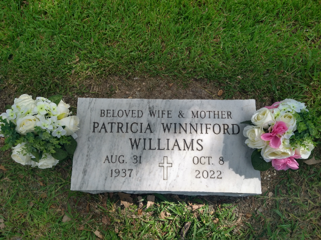 Flower delivery for Patricia Ann Williams
