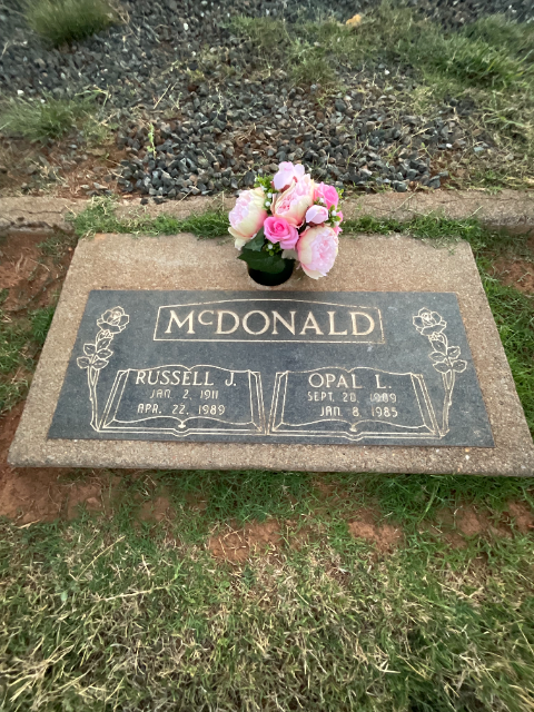 Flower delivery for OPAL LILLIAN MCDONALD