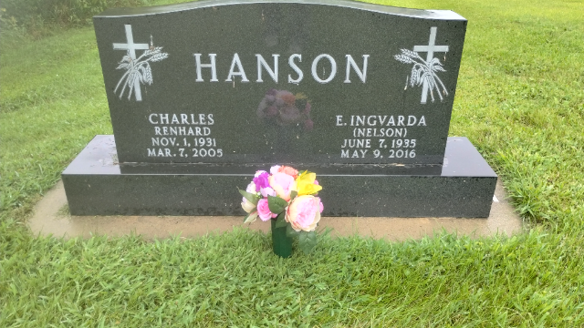 Flower delivery for E. Ingvarda Hanson