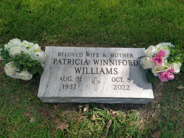 Flower delivery for Patricia Ann Williams