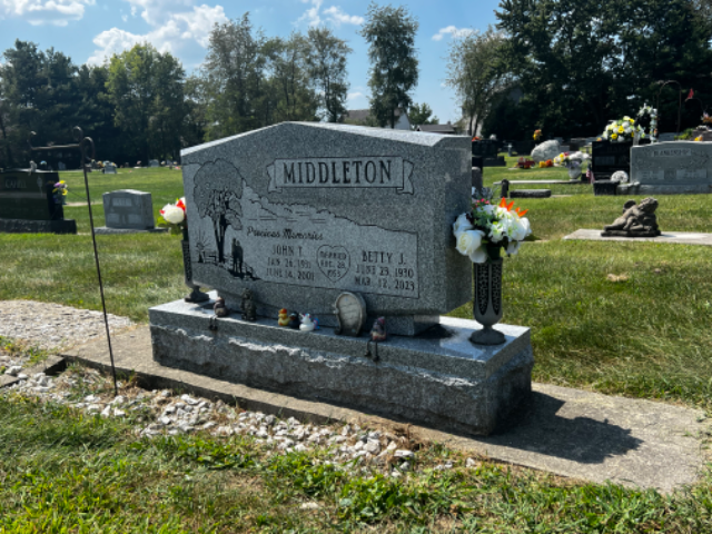 Flower delivery for John Thomas Middleton