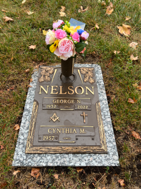 Flower delivery for George N. N. Nelson