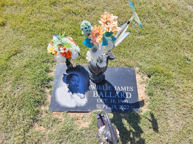 Flower delivery for Willie James Ballard