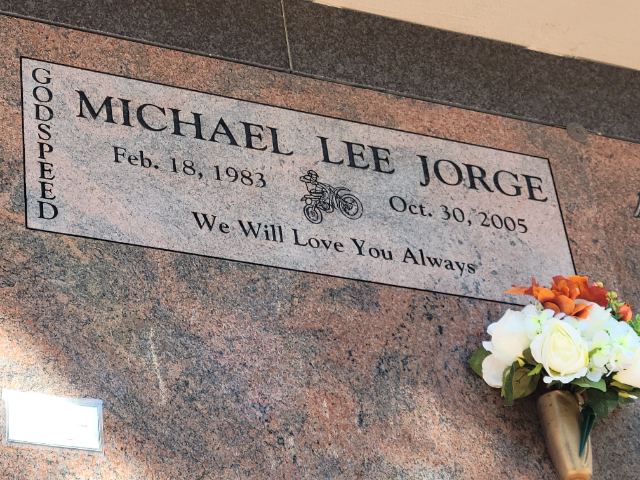 Flower delivery for Michael Lee Jorge