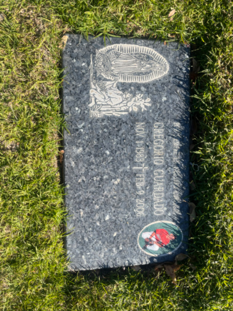 Flower delivery for Gregorio Guardado