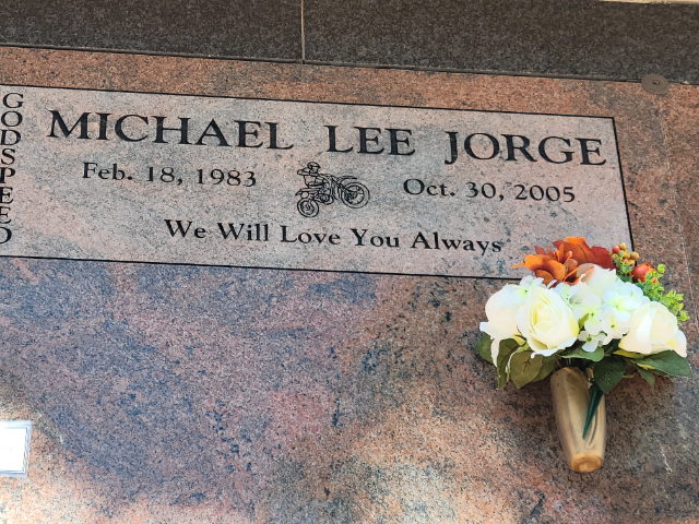 Flower delivery for Michael Lee Jorge