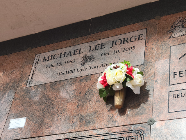 Flower delivery for Michael Lee George