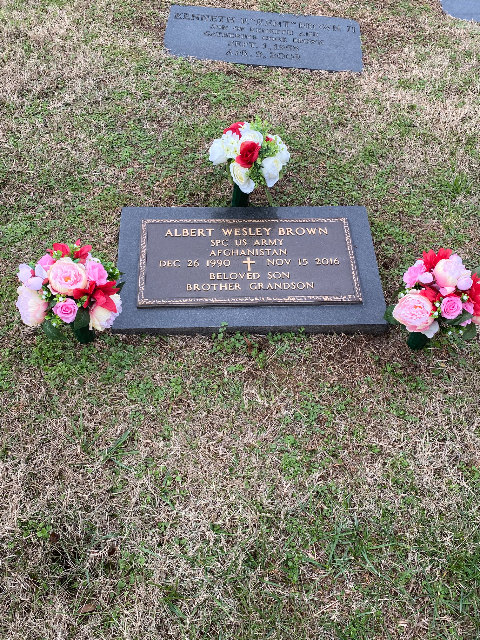 Flower delivery for Albert Wesley Brown