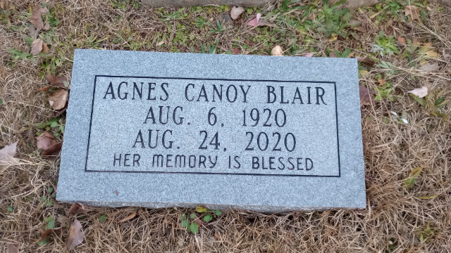 Flower delivery for Agnes Canoy Blair