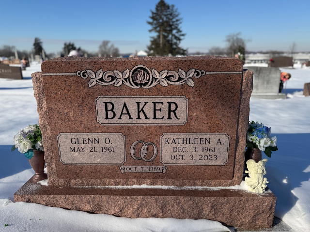 Flower delivery for Kathleen A. Baker