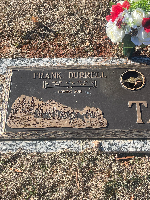 Flower delivery for Frank Durrell “Dewey” Taylor