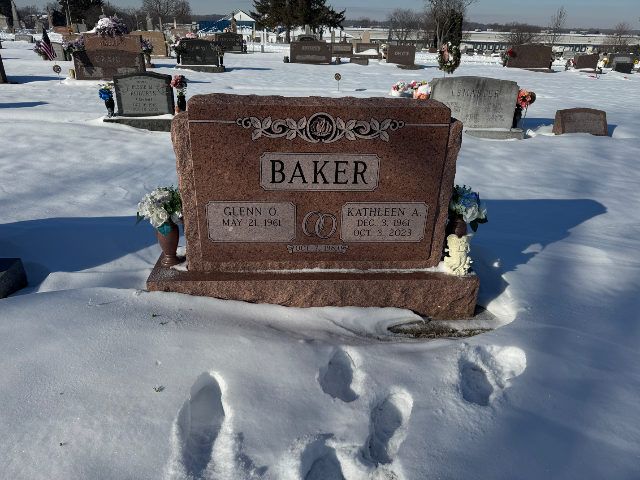 Flower delivery for Kathleen A. Baker