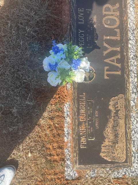 Flower delivery for Frank Durrell “Dewey” Taylor