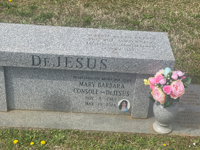 Flower delivery for Mary Barbara DeJesus Console