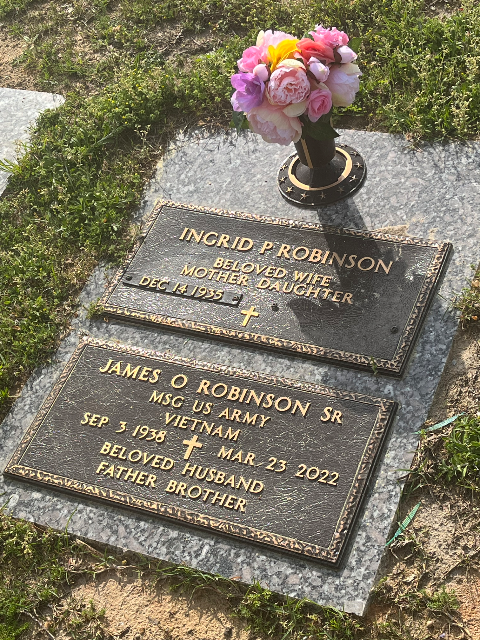 Flower delivery for James O. Robinson