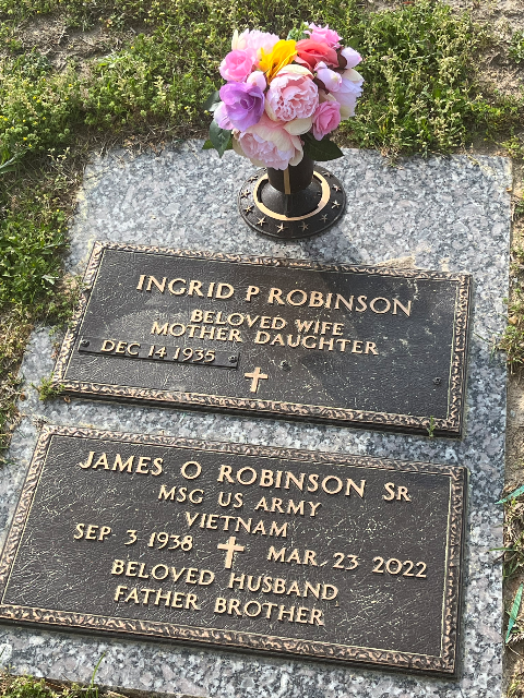 Flower delivery for James O. Robinson