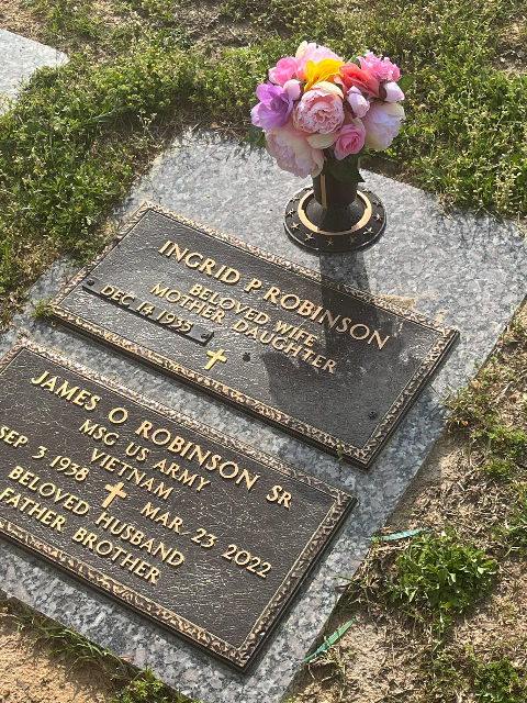 Flower delivery for James O. Robinson