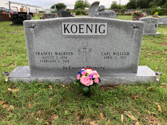 Flower delivery for Frances Maureen Koenig
