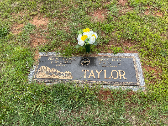 Flower delivery for Frank Durrell “Dewey” Taylor