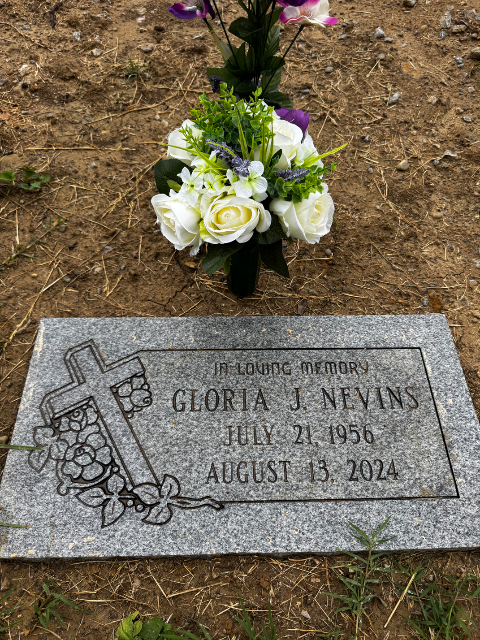 Flower delivery for gloria j nevins