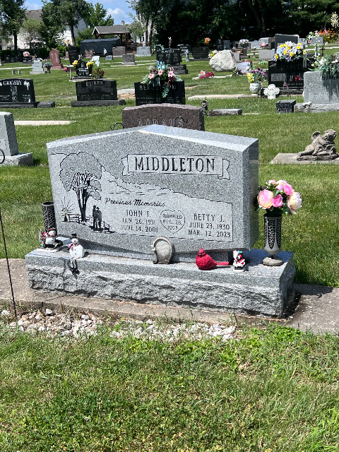 Flower delivery for Betty Jo (Kennedy) Middleton