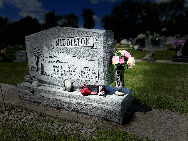Flower delivery for Betty Jo (Kennedy) Middleton