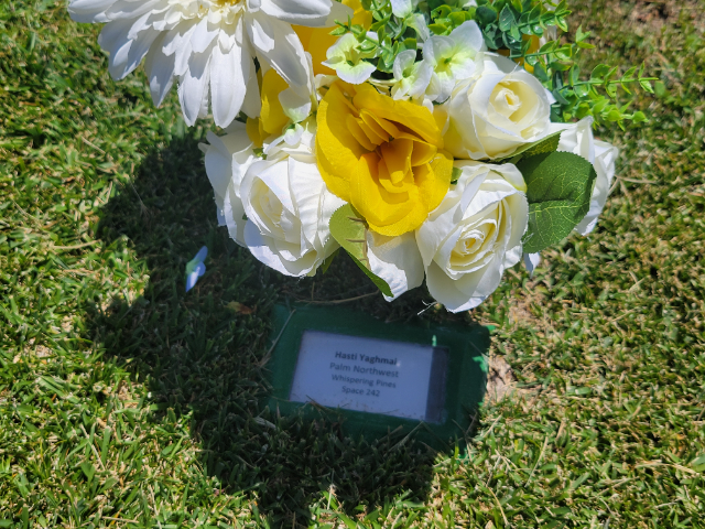 Flower delivery for Hasti Yaghmai