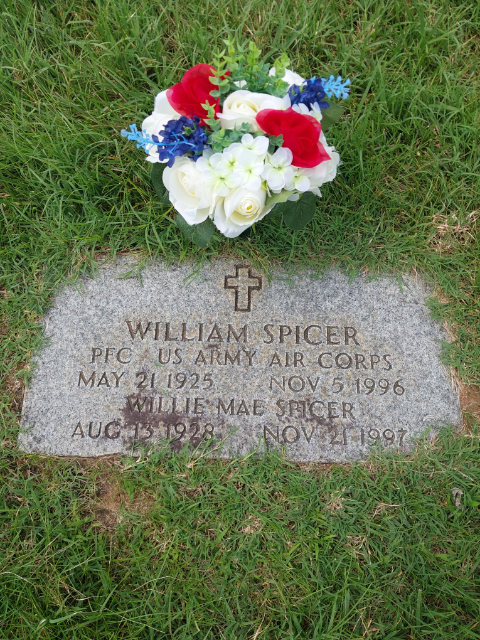 Flower delivery for Willie Mae Spicer