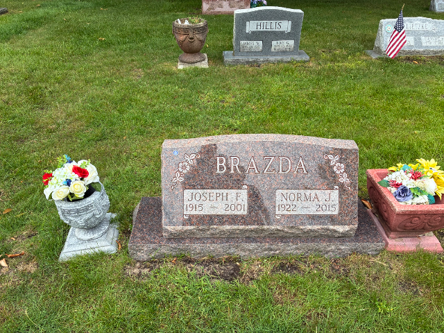Flower delivery for Joseph F. Brazda